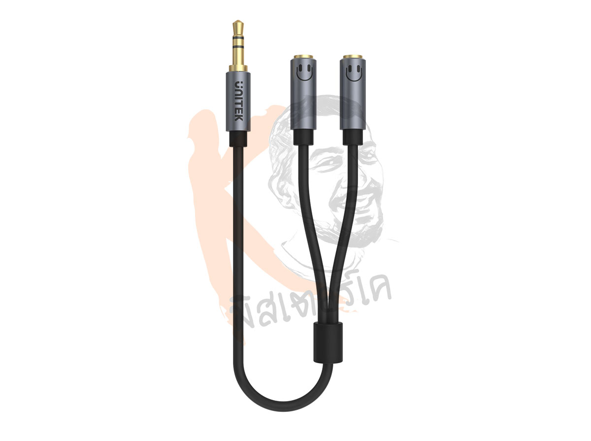 ตัวแยกเสียงหูฟัง AUX 3.5mm 1 ออก 2 Headphone Splitter by Unitek