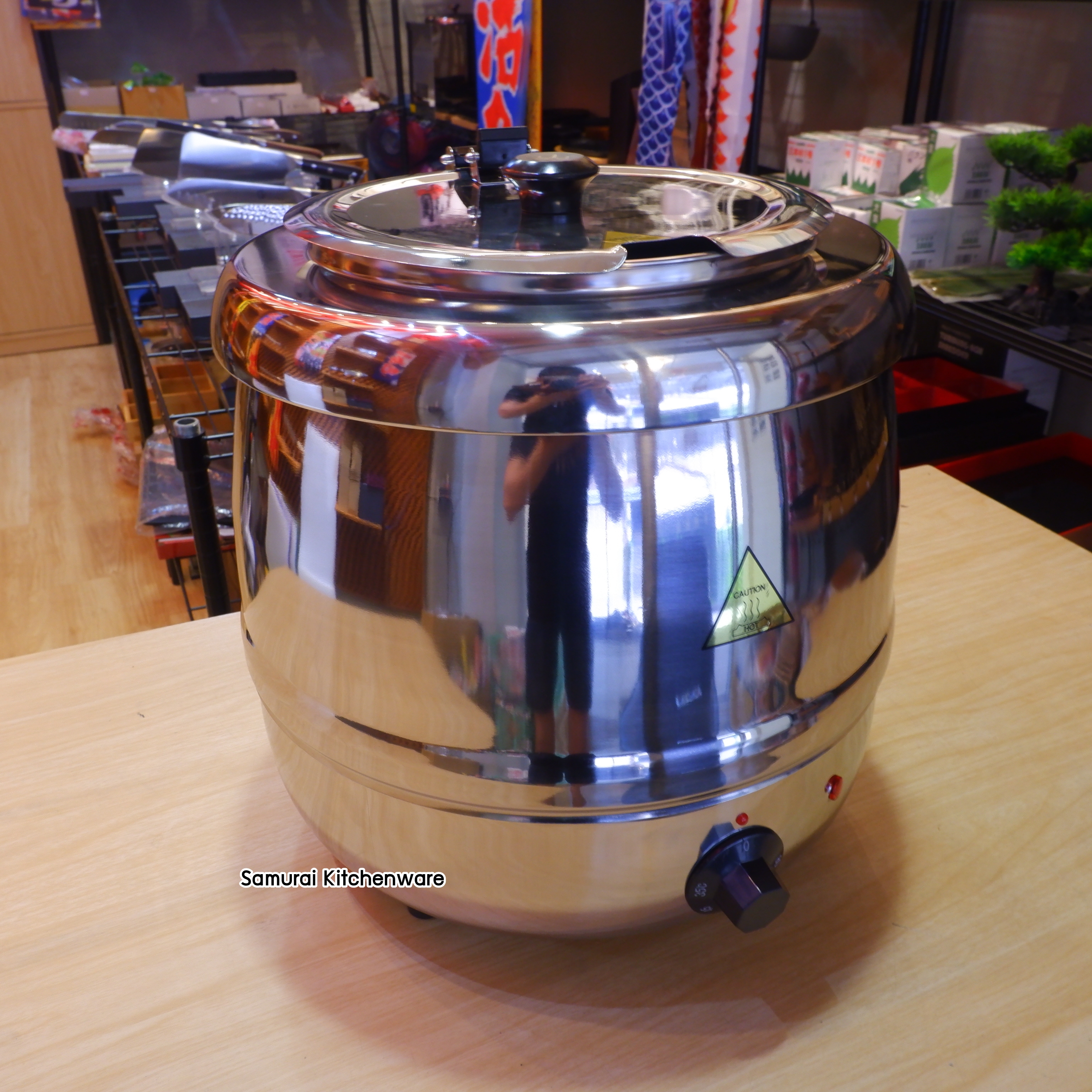 หม้ออุ่นซุป ไฟฟ้า สแตนเลส 10 ลิตร