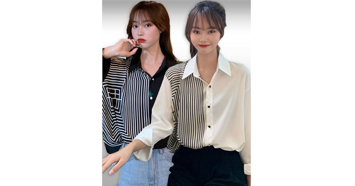 เสื้อแฟชั่นสวยหวานสไตล์เกาหลี มี2สี รหัส2364