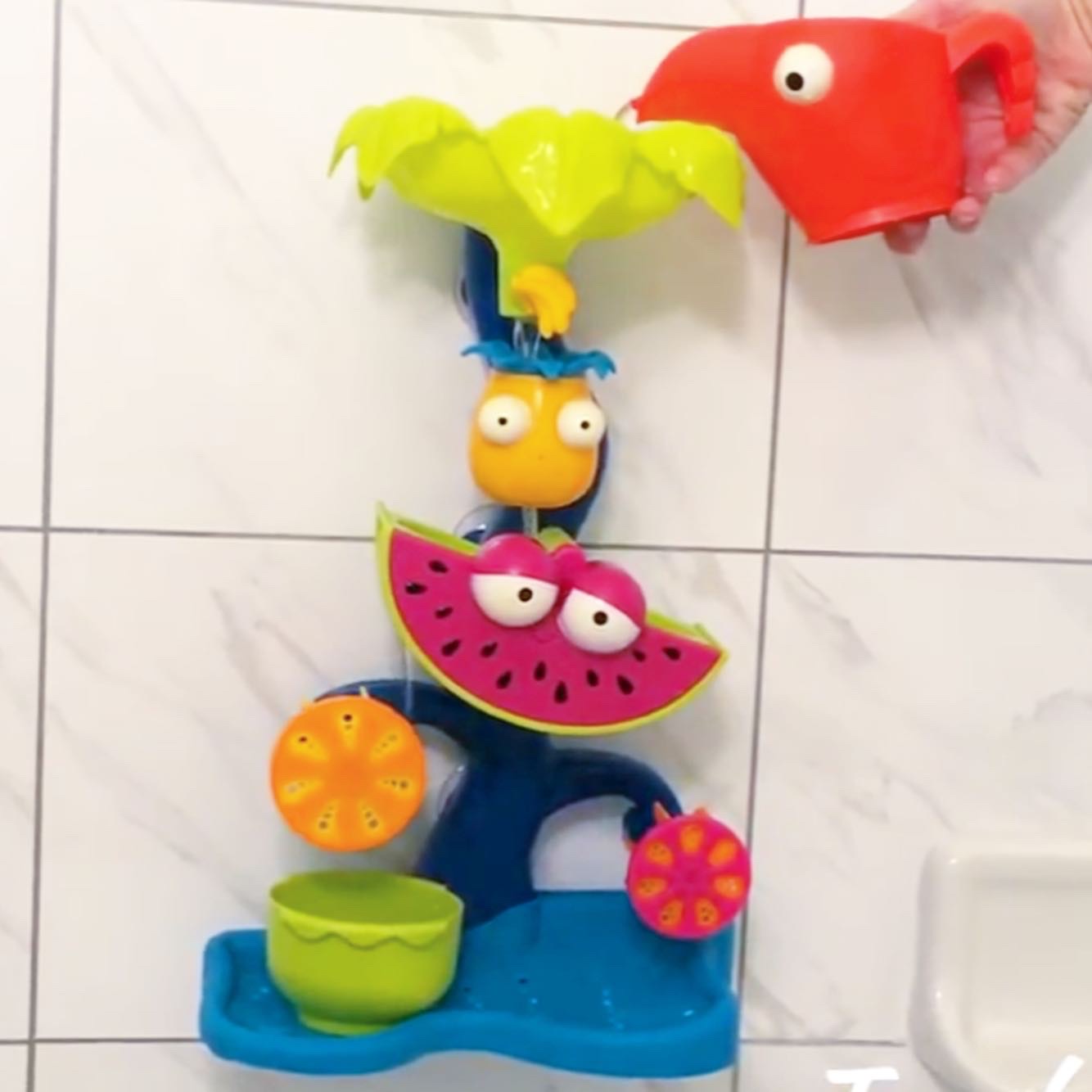 ของเล่นในห้องน้ำ B. toys Water Wheel Toy - Tropical Waterfall