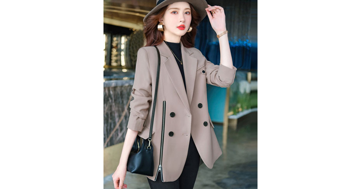 สินค้าพรีออเดอร์ เสื้อสูทแฟชั่นสวยหรูสไตล์เกาหลี มี4สี PO-SUIT-040