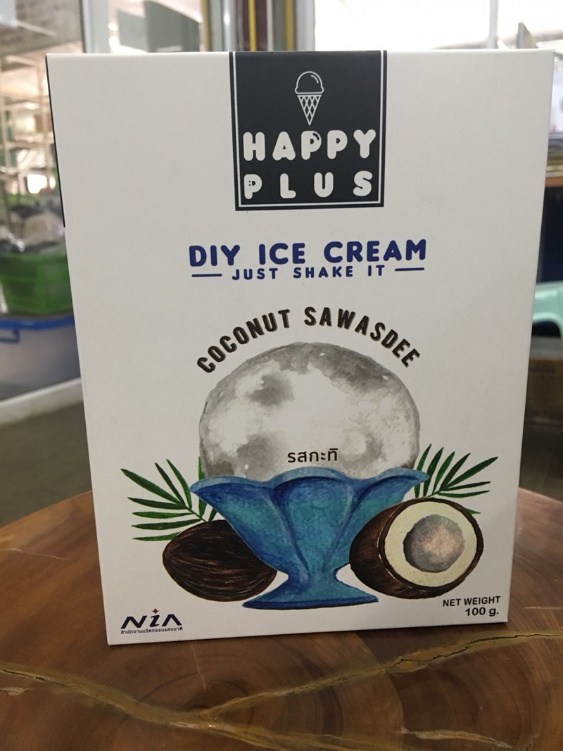 DIY ICE CREAM COCONUT SAWASDEE ไอศกรีมผง รสกะทิ,coconut_ice_cream_Thailand