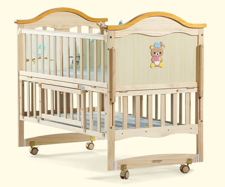 เตียงนอนไม้สำหรับเด็ก WB1 ปรับระดับได้ สามารถปรับเป็นโต๊ะเขียงหนังสือ TB10112