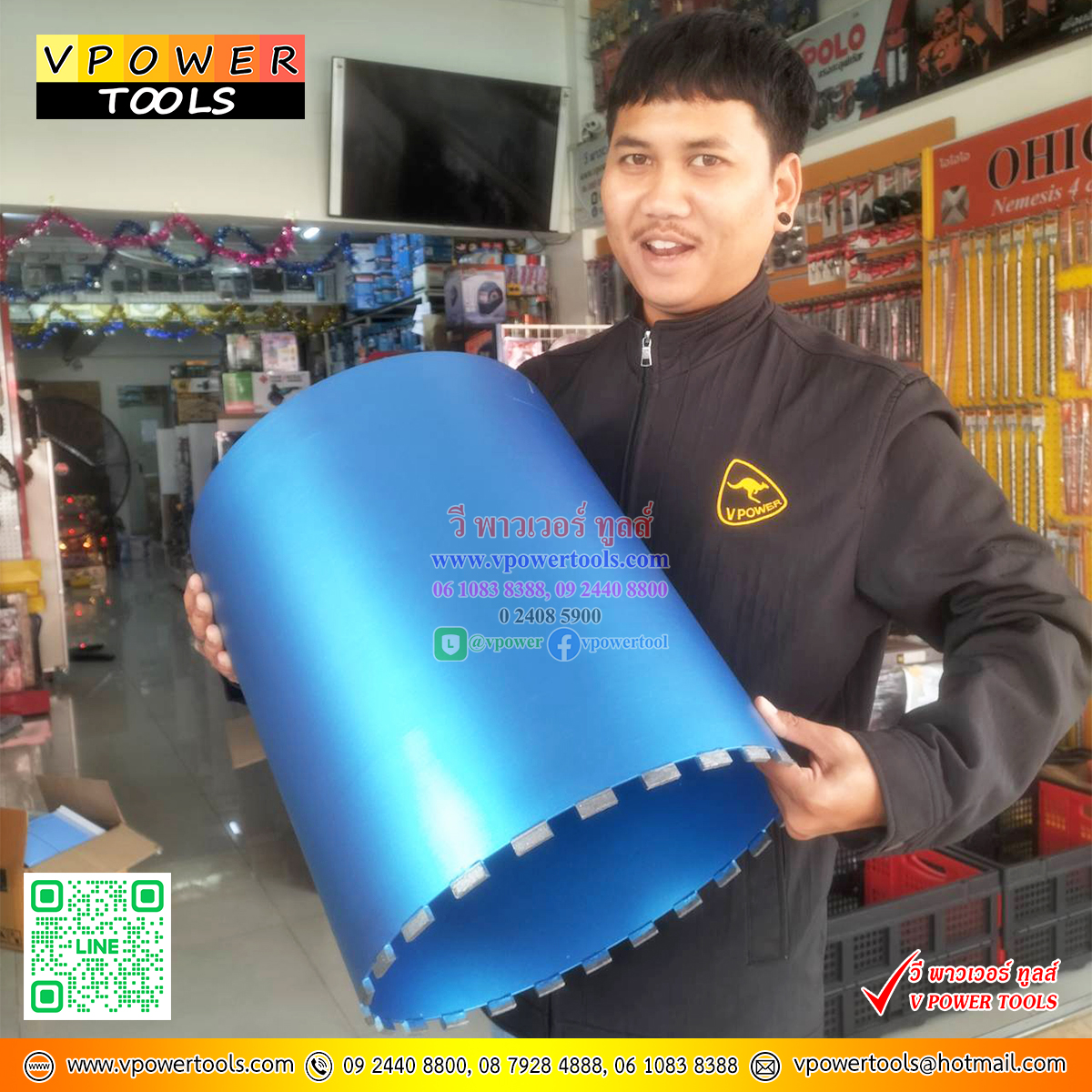 ZI-TEC โฮลซอ กระบอกเพชร เจาะคอนกรีต เจาะกระเบื้อง (ขนาด 3/4 - 14 นิ้ว) Hole Saw Core bit (สำหรับเครื่องคอริ่ง)