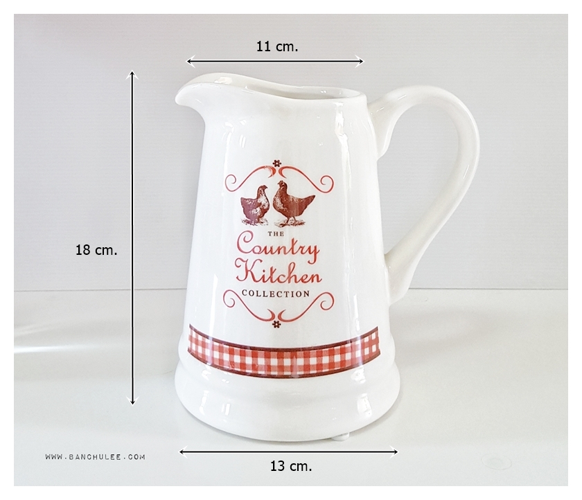 Country Kitchen Ceramic Vase แจกันเซรามิค ทรงเหยือก