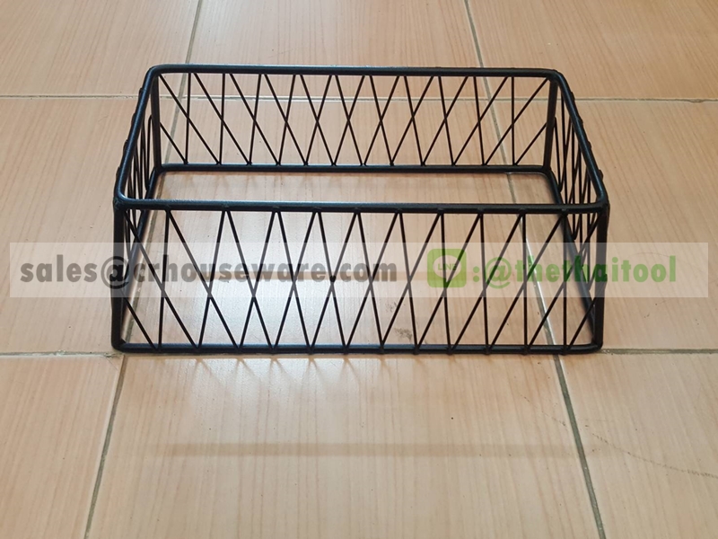 ชั้นโชว์อาหารทรงตาข่าย พร้อมถาดรอง 005-HR022-12+MSL