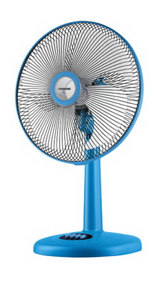 Toshiba พัดลมตั้งโต๊ะ ใบพัด 16 นิ้ว รุ่น DF-45 สีฟ้า