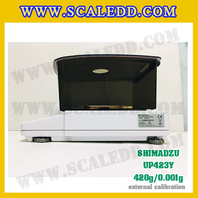 เครื่องชั่งดิจิตอล ทศนิยม 3 ตำแหน่ง รุ่น UP423Y 420gx0.001g เครื่องชั่งละเอียดสูง420g เครื่องชั่งน้ำหนัก420g ตาชั่ง420กรัม พิกัดน้ำหนัก 420g ความละเอียด 0.001g ยี่ห้อ SHIMADZU รุ่น UP423Y