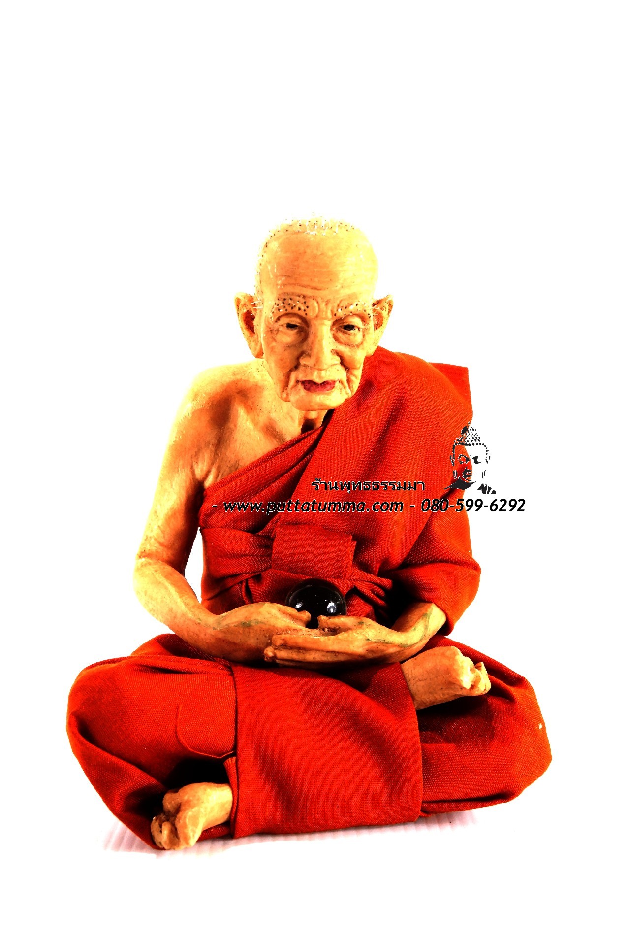 หลวงปู่ทวด เหยียบน้ำทะเลจืด ( ไฟเบอร์เหมือนจริง ) ขนาด 5 นิ้ว สูง 8 นิ้ว