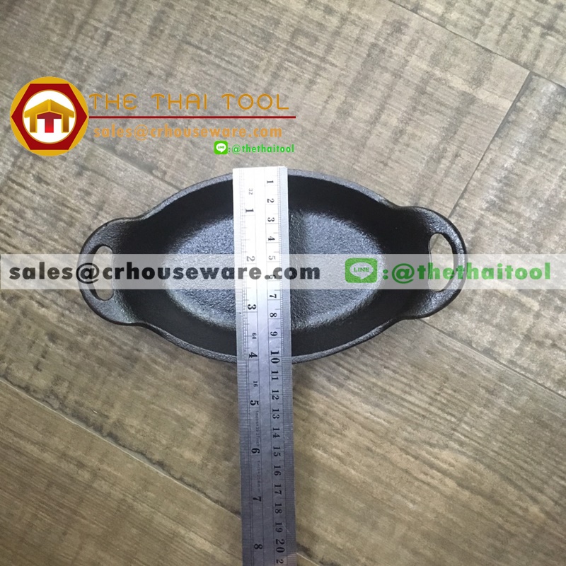 กระทะเสริฟวงรี 4*8 นิ้ว 005-KN-48