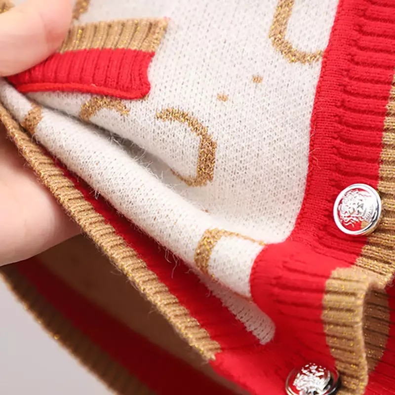 กันหนาว: เสื้อกันหนาวเด็ก กระดุมหน้า ผ้าสำลี