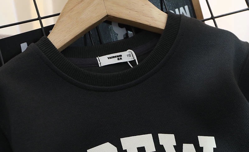 พร้อมส่ง เสื้อกันหนาว เสื้อแขนยาว ลาย Crew