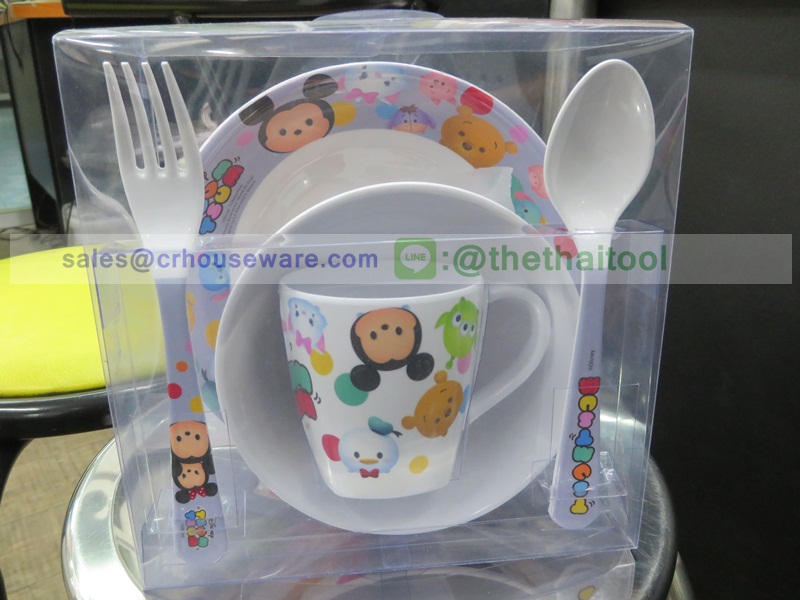 ชุดกล่องของขวัญเมลามีนลายดาร์ตูน ชุด 5 ชิ้น 005-419