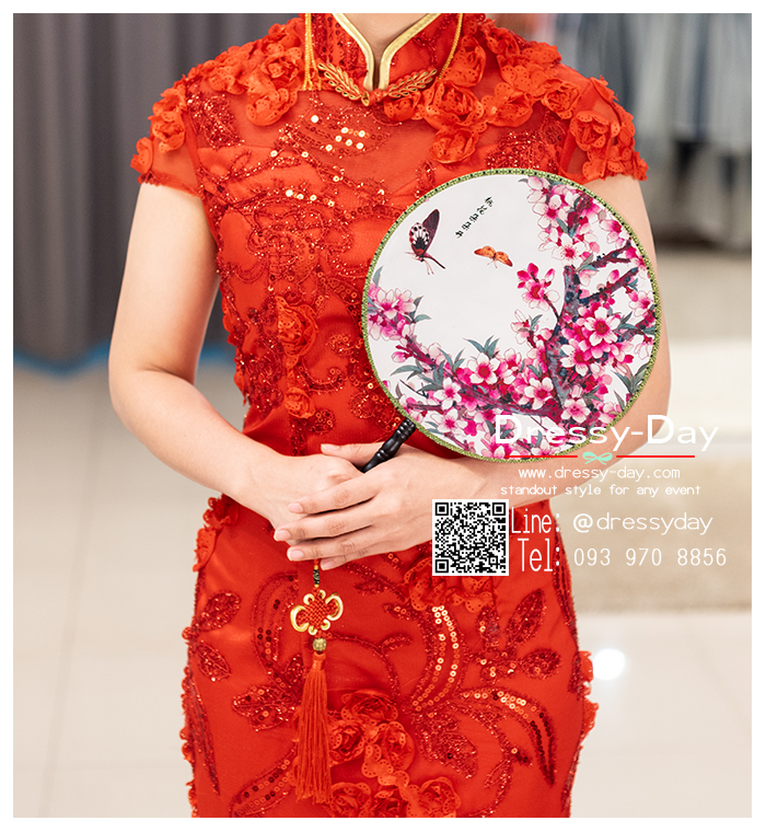 พัดเจ้าสาว หรูๆ พร้อมส่ง ของใช้จำเป็นในงานแต่งจีนของฝ่ายหญิง