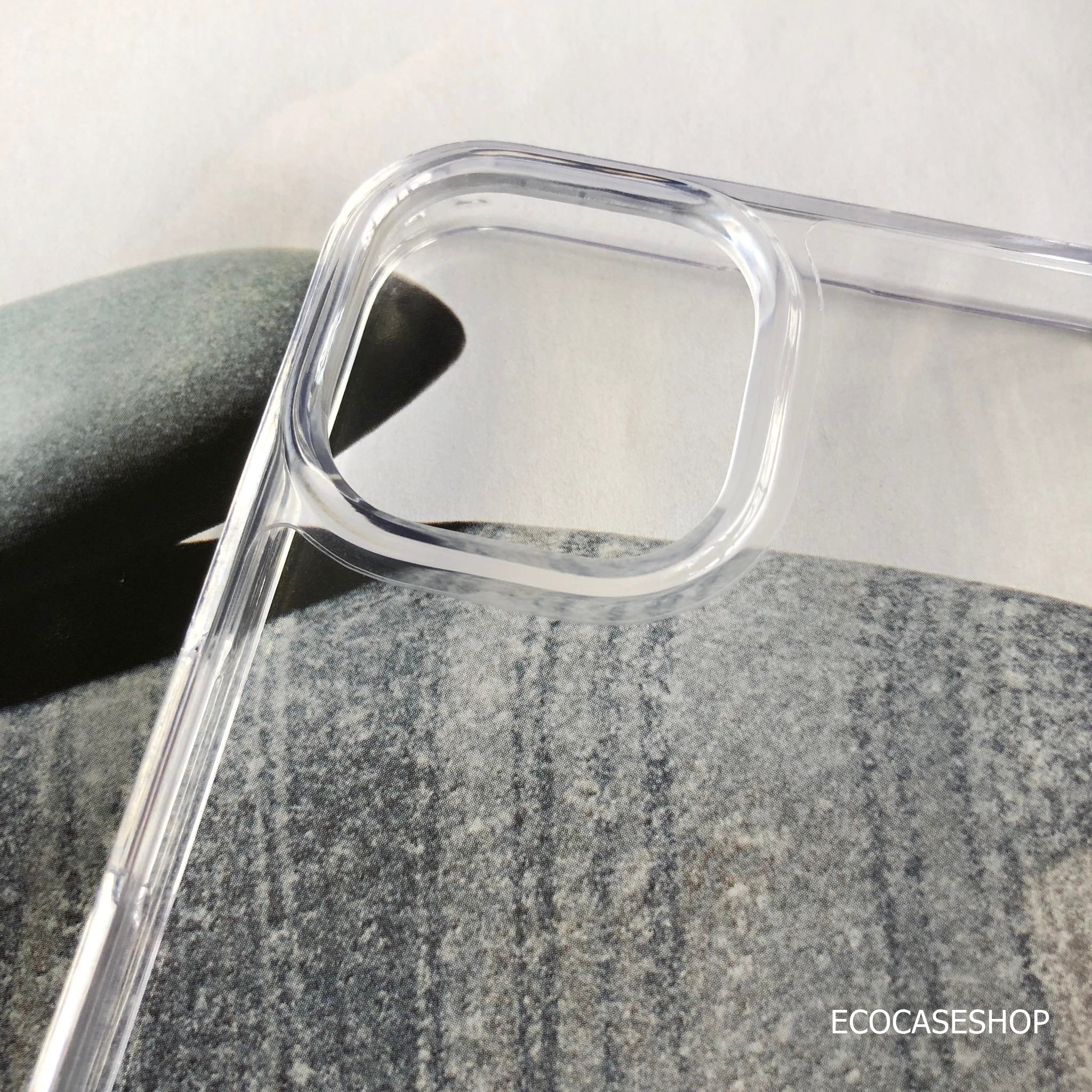 iPhone13 Pro เคสใสขอบใส เกรดกล้องนูน (หลังแข็งขอบนิ่ม )