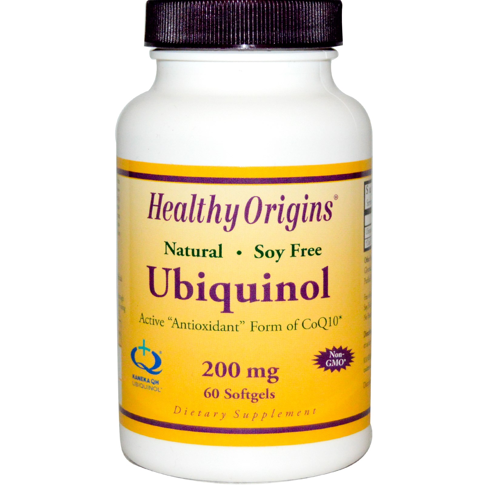 (Pre-order)Healthy Origins,Ubiquinol 200 mg 60 softgels(Kaneka QH)ดูดซึมได้ดีกว่า CoQ10 ทั่วไป ช่วยบำรุงหัวใจ ช่วยถนอมผิวพรรณให้ดูสดใสเปล่งปลั่ง และลดริ้วรอยก่อนวัย