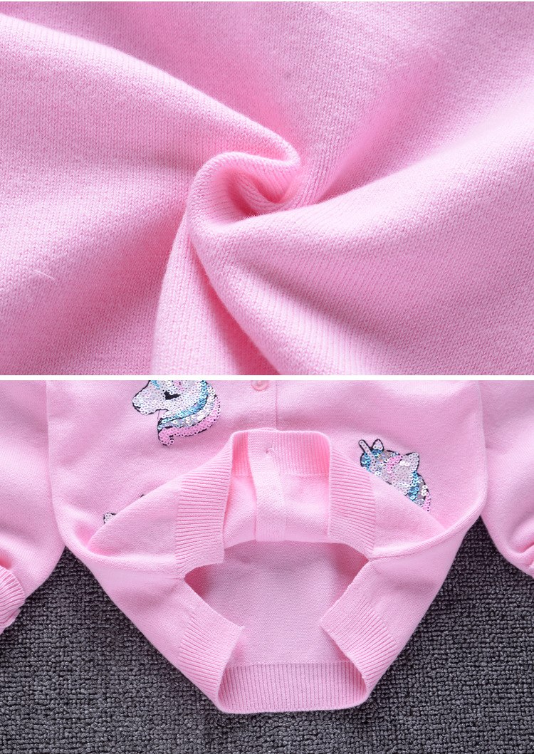 พร้อมส่ง ชุดกันหนาวเด็ก : เสื้อกันหนาว ไหมพรม ยูนิคอน