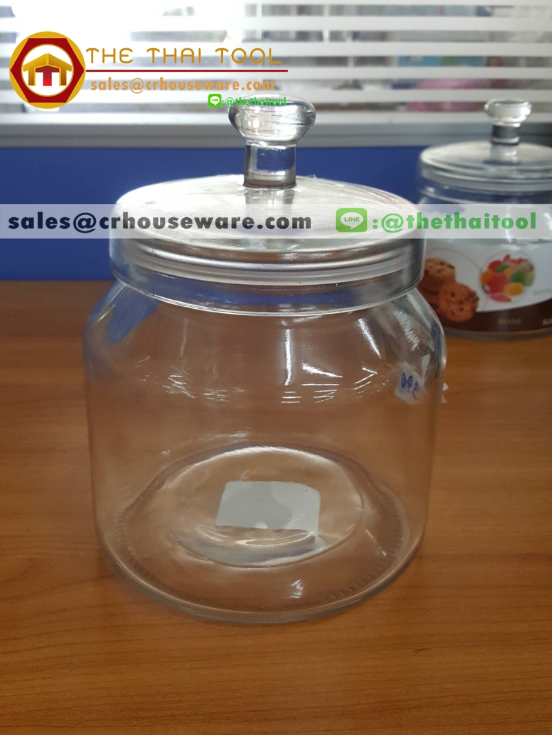 โหลแก้ว พร้อมฝาปิด ขนาด 2 ลิตร 005-US-CY-2111, โหลแก้ว,ขวดโหล,โหลใส่ขนม,โหลใส่คุกกี้