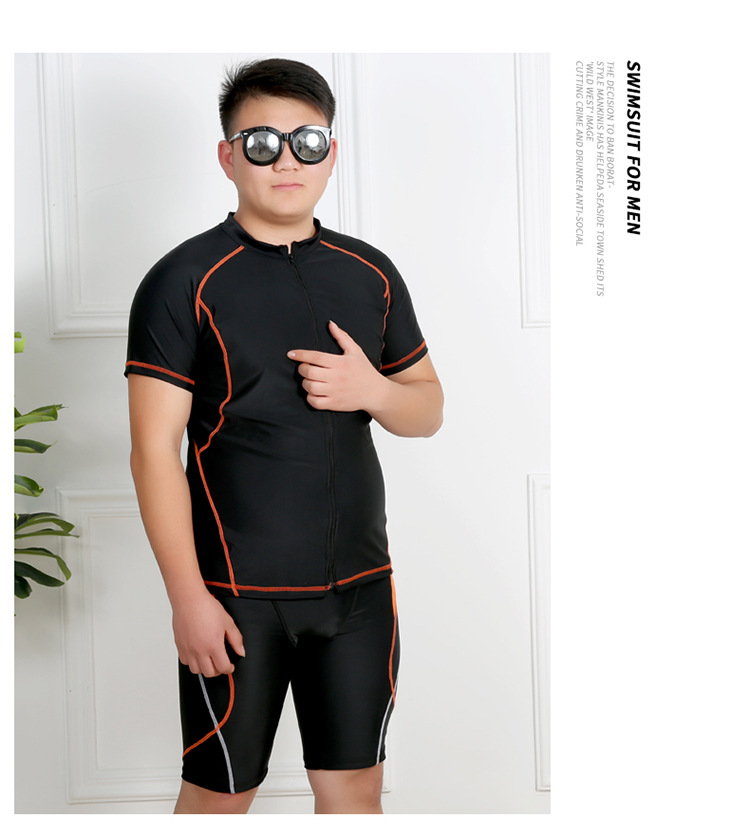 ชุดว่ายน้ำหรือใส่ดำน้ำผู้ชาย 7xl รอบอก 50 ยืดถึง 58 รอบเอว 38-46 สะโพก 46-54 นิ้ว ตัวเสื้อยาว 27 กาเกงยาว 20 นิ้วผ้าดี งานสวย ซิปหน้า ยืดเยอะค่ะ