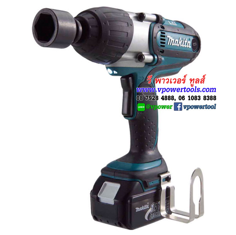 Makita DTW450RFE บล็อกไร้สาย 1/2" (12.7mm) 18V. 3.0Ah. แบต 2 ก้อน ปรับซ้าย-ขวา (ไปใช้ DTW700RTJ แทน)