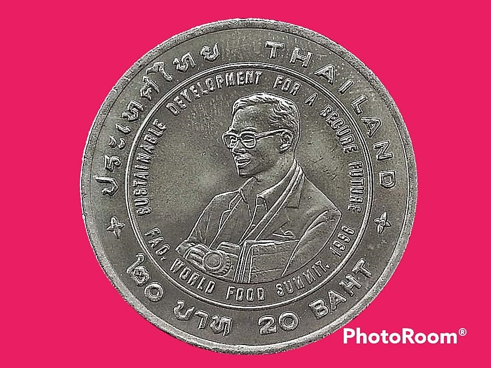 เฉลิมพระเกียรติ 20 Baht (F.A.O. Agricola Medal to HM King Bhumibol Adulyadej