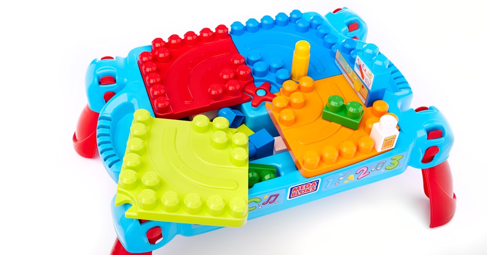 โต๊ะ Mega Bloks - Play n' Go Table ชุด Bonus Play Set ตัวต่อ 75 ตัว