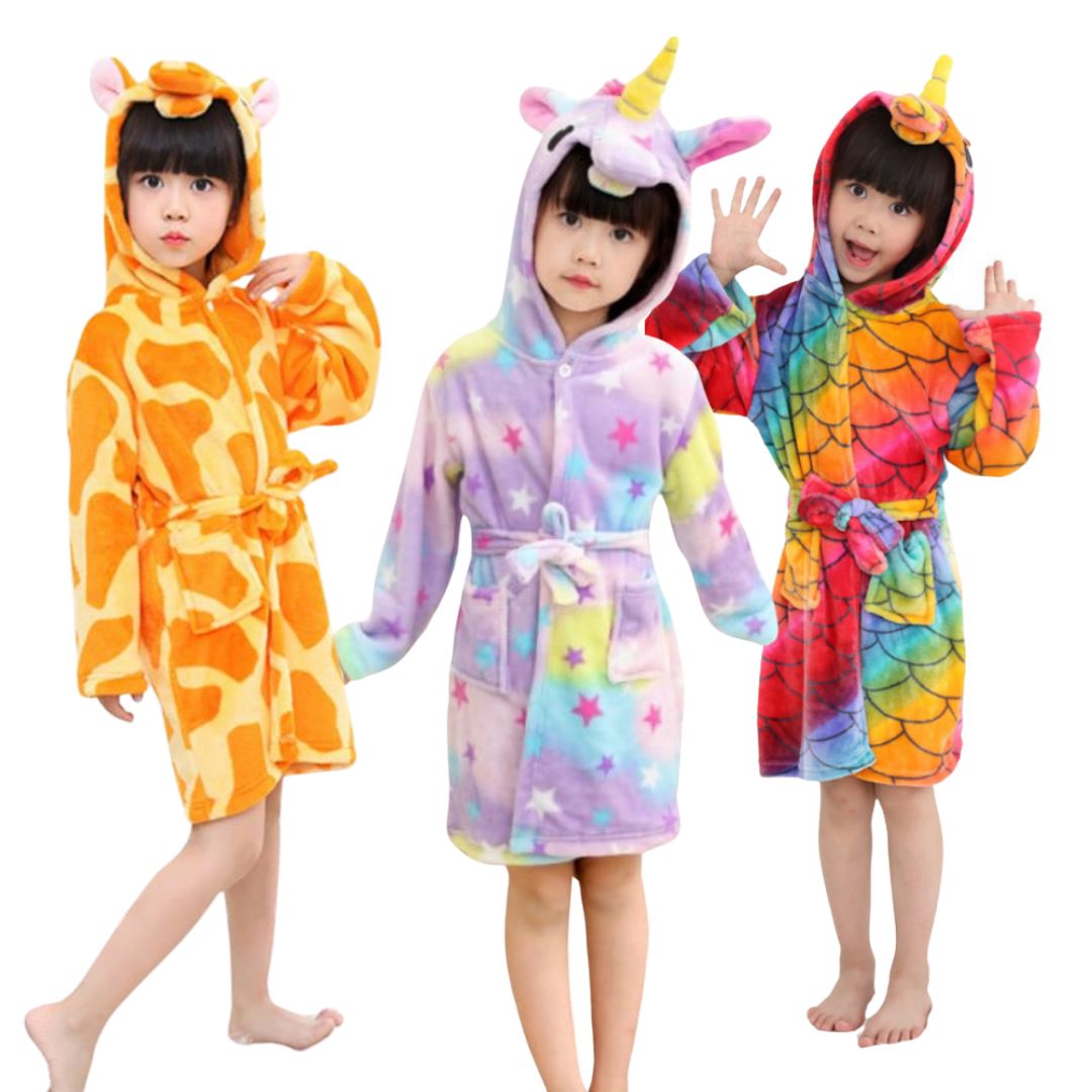 สินค้าพร้อมส่ง เสื้อคลุม ว่ายน้ำ การ์ตูน ลายยูนิคอน