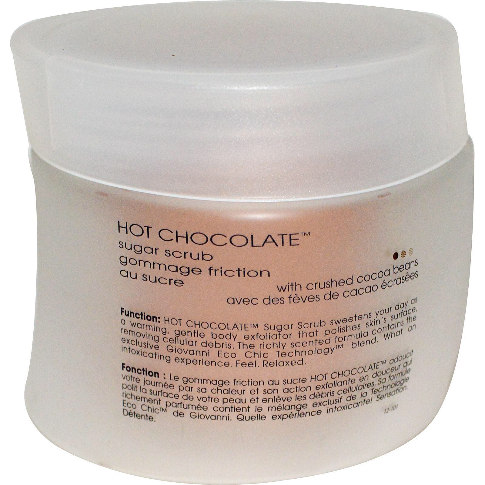 **พร้อมส่ง**Giovanni,Hot Chocolate,Sugar Scrub,9 oz(260 g)สครับน้ำตาลสำหรับขัดผิวกาย พร้อมด้วยช้อคโกแลต,Vit E,น้ำผึ้งและอื่น ๆ เพื่อผิวสะอาด กระจ่างใสค่ะ