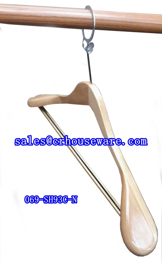 ไม้แขวนเสื้อสูทแบบห่วงมีแถบกันลื่น 069-SH93C hotel clothes hanger,hanger សម្លៀកបំពាក់សណ្ឋាគារ,ໄມ້ແຂວນເສື້ອໂຮງແຮມ,quần áo móc áo, hotaal aawaatko kyaoe kwinဟိုတယ်အဝတ်ကိုကြိုးကွင်းkhách sạn,
