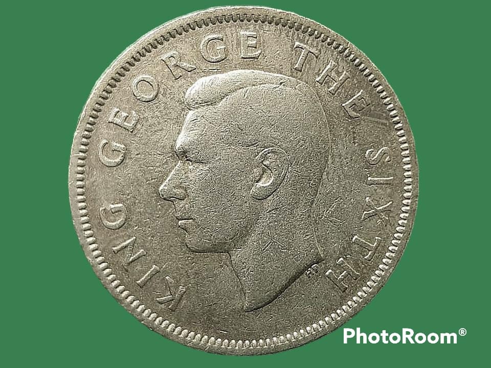 เหรียญ เงินหมุนเวียน นิวซีแลนด์ 1 Florin 1950