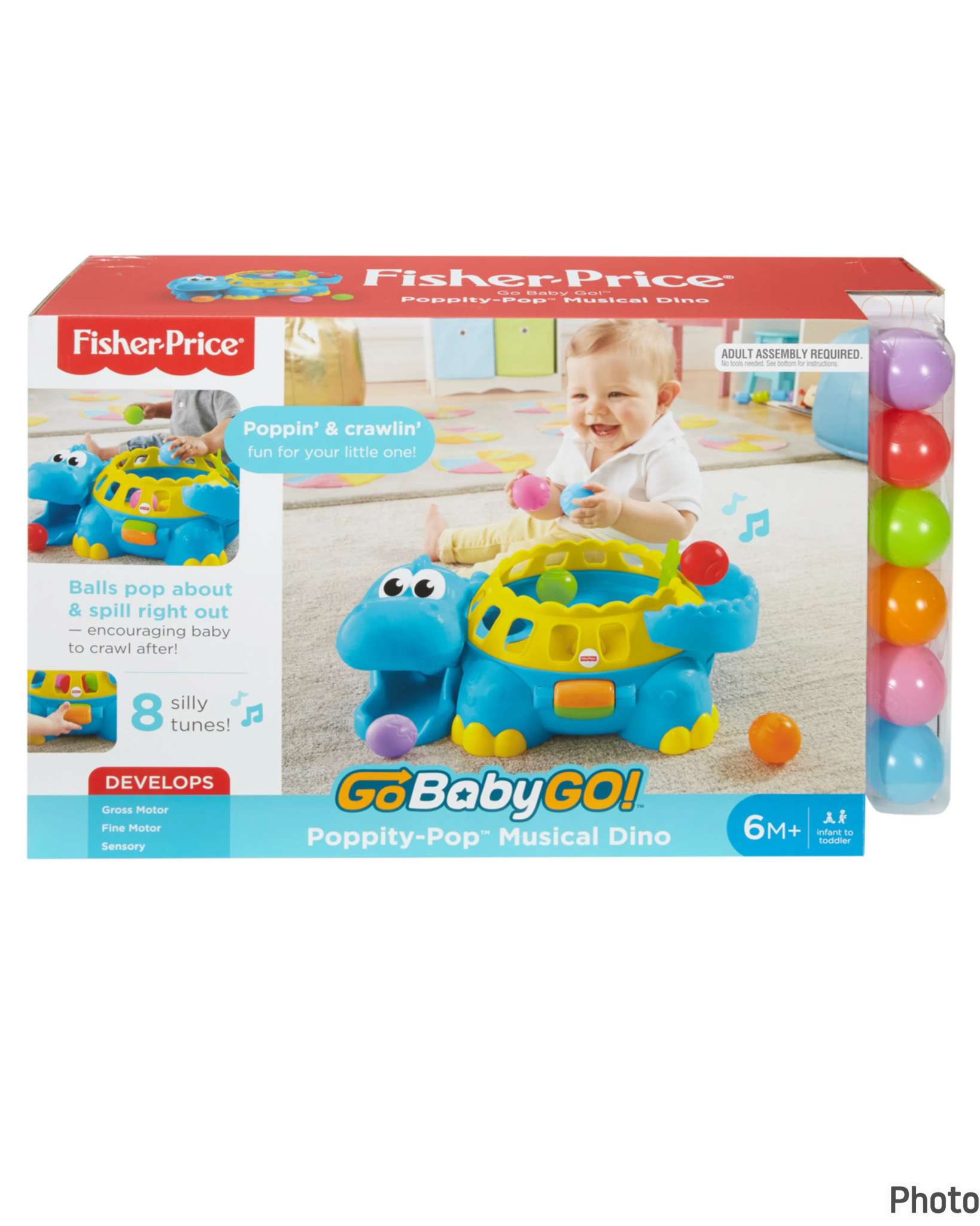 ไดโนเสาร์ชวนคลาน Fisher-Price Go Baby Go! Poppity Pop Muscial Dino