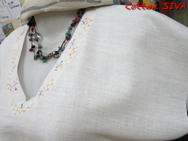 SIRIVAREE,SIVA Thai Cotton 100%, Polo shirt and hand embroidery By Cotton SIRIVAREE Top Thai Brand White, black ,blue ,the sugar L,XL