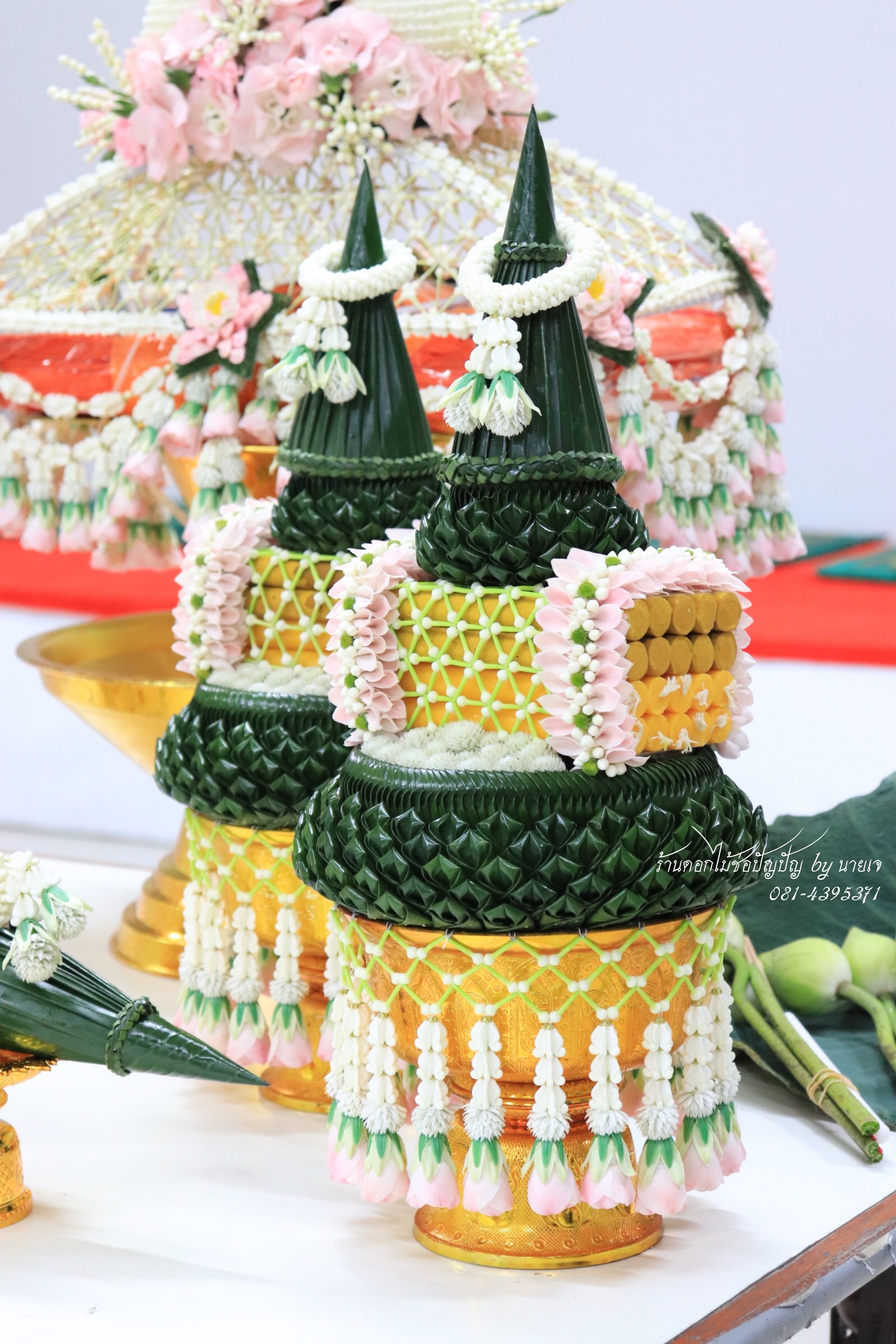 ชุดเครื่องบวชดอกไม้สด ชุดC4