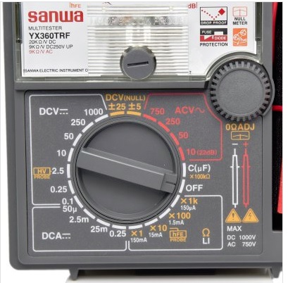 มัลติมิเตอร์ SANWA 360TRFประเทศญุี่ปุ่น ของแท้ 02-7374802-3