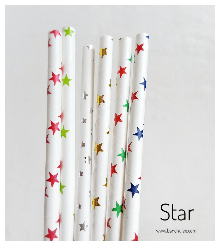 Collection Paper Straws หลอดกระดาษ ใช้สำหรับดื่มน้ำ