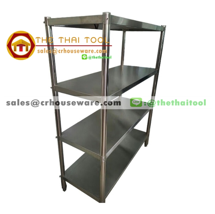 ชั้นทึบสแตนเลส 4 ชั้น 002-RW04P150