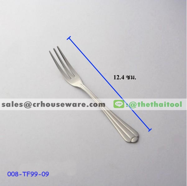 ส้อมจิ้มผลไม้สแตนเลส 99 ลายอินทนนท์ FRUIT FORK 008-TF99-09