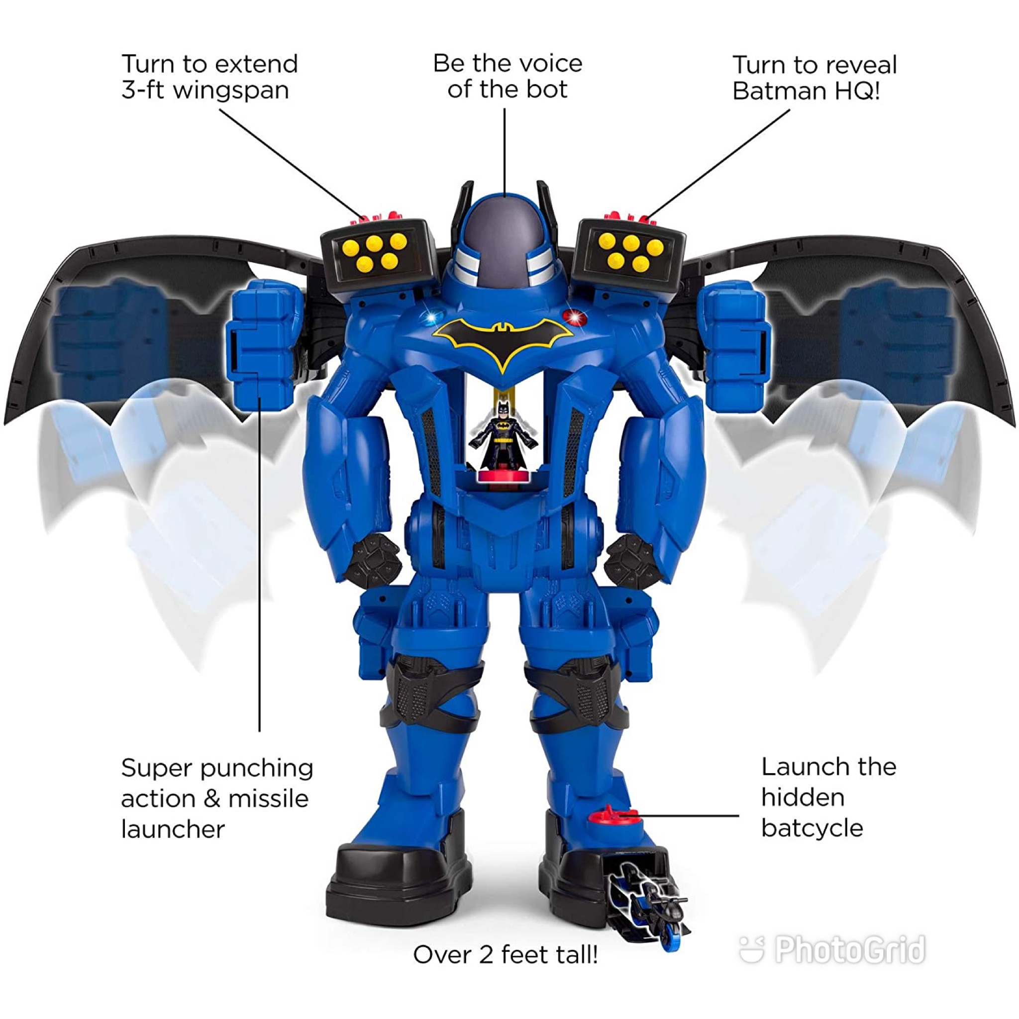 หุ่นยนต์ Imaginext DC Super Friends Batbot Xtreme