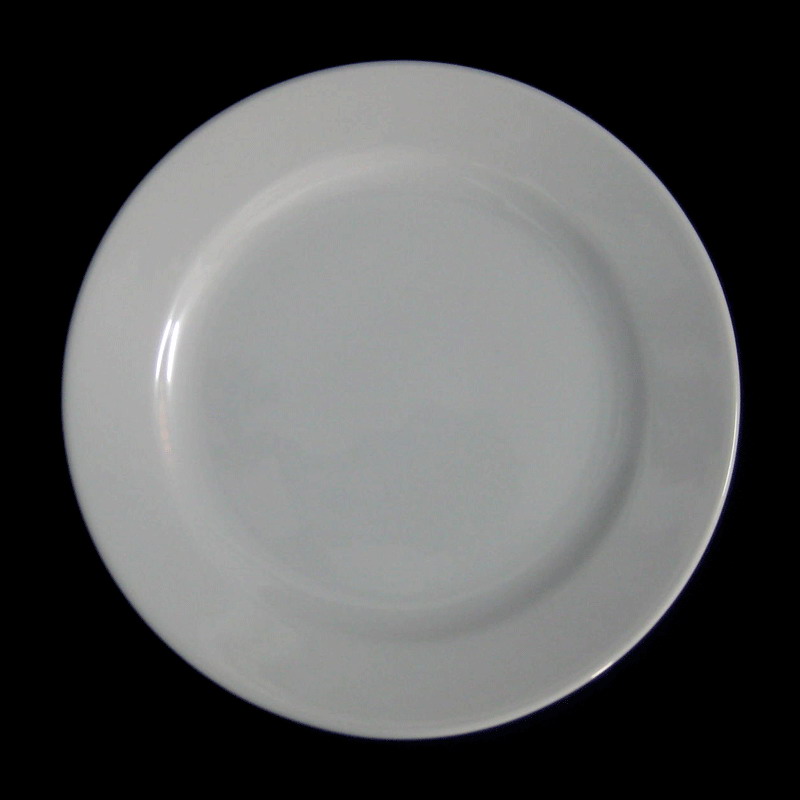 จานตื้นขอบหนา 21 ซม. ( 8.2 นิ้ว ) # 0922 ยี่ห้อ Royal porcelain (รอยัล พอร์ซเลน )