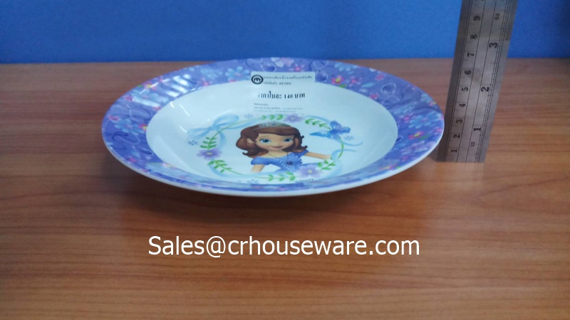 จานทรงลึก 8 นิ้ว ลายSofia