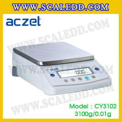 เครื่องชั่ง aczet CY3102 precision balance 3100gx0.01g เครื่องชั่งทศนิยม 2 ตำแหน่ง เครื่องชั่งละเอียดสูง3100g เครื่องชั่งน้ำหนัก3100g พิกัด 3100g ค่าละเอียด 0.01g เครื่องชั่งยี่ห้อ Aczet รุ่น CY3102