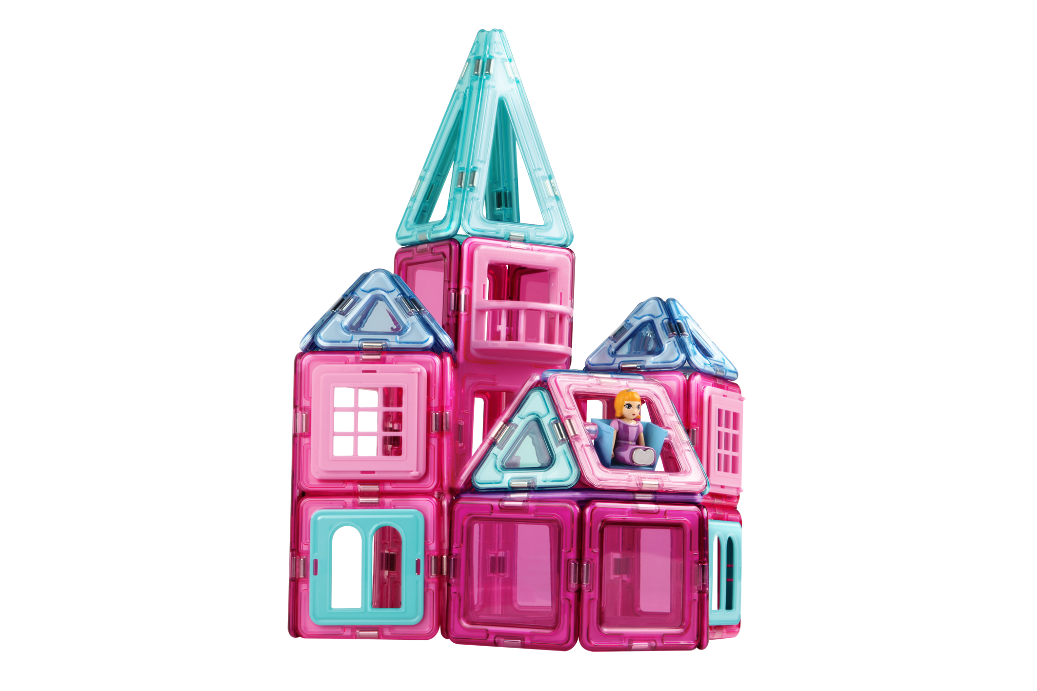 ตัวต่อแม่เหล็ก MAGFORMERS Princess Castle 78-Piece Magnetic Construction Set