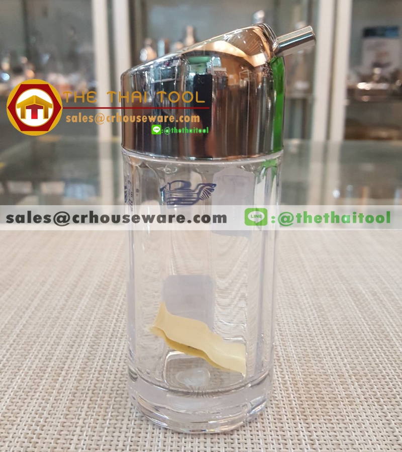 ขวดซอสอคริลิค ฝาสแตนเลส 3.5 oz. 005-PT718