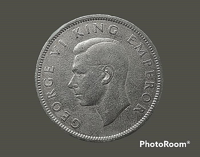 เหรียญ เงินหมุนเวียน นิวซีแลนด์ 1 Florin 1947