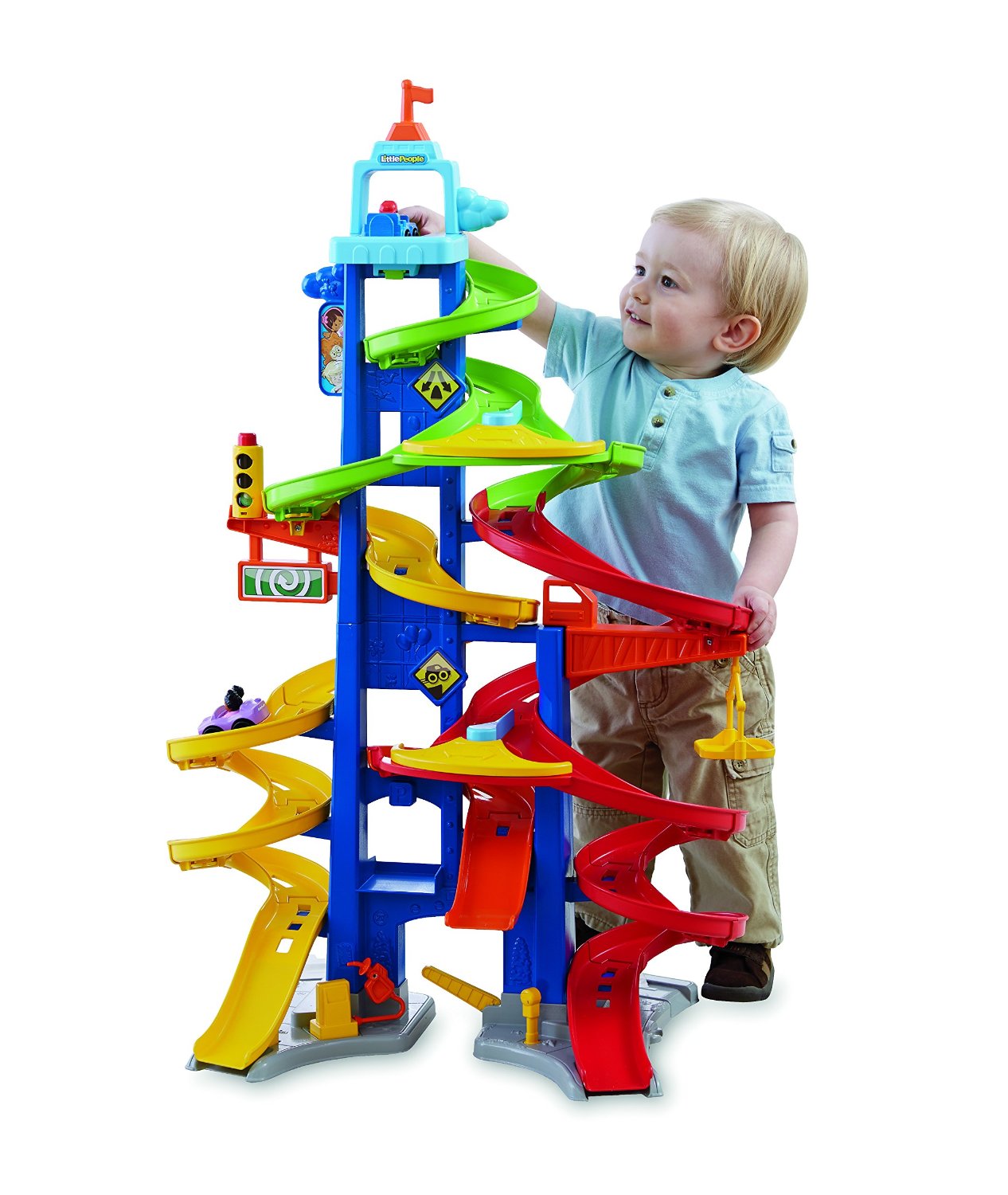 หอคอยรถแข่ง Fisher-Price Little People City Skyway