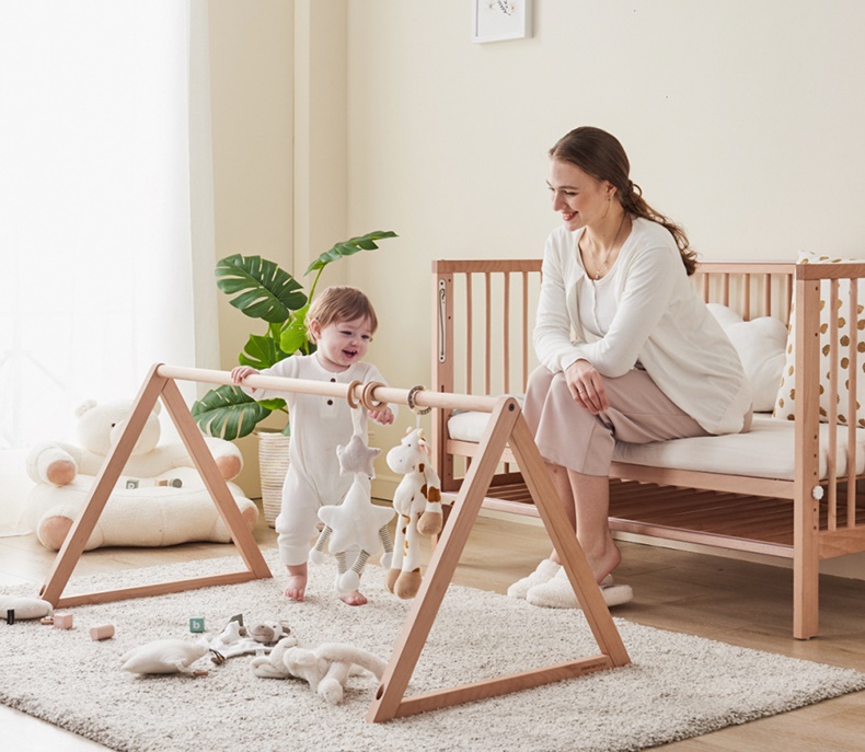 เตียงนอนไม้โครงบ้านสำหรับเด็ก WB3 + ปรับระดับได้ สามารถปรับเป็นโต๊ะเขียนหนังสือ TB10133