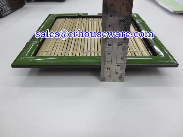 ถาดพลาสติกรูปไผ่ พร้อมเสื่อวางบะหมี่ (ใหญ่) 005-TW-JP-P317