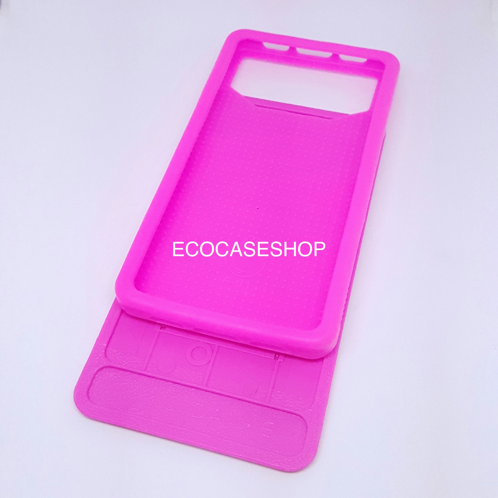 เคสฝาหลัง no.4 สำหรับหน้าจอ 5.3-5.6นิ้ว สีชมพู