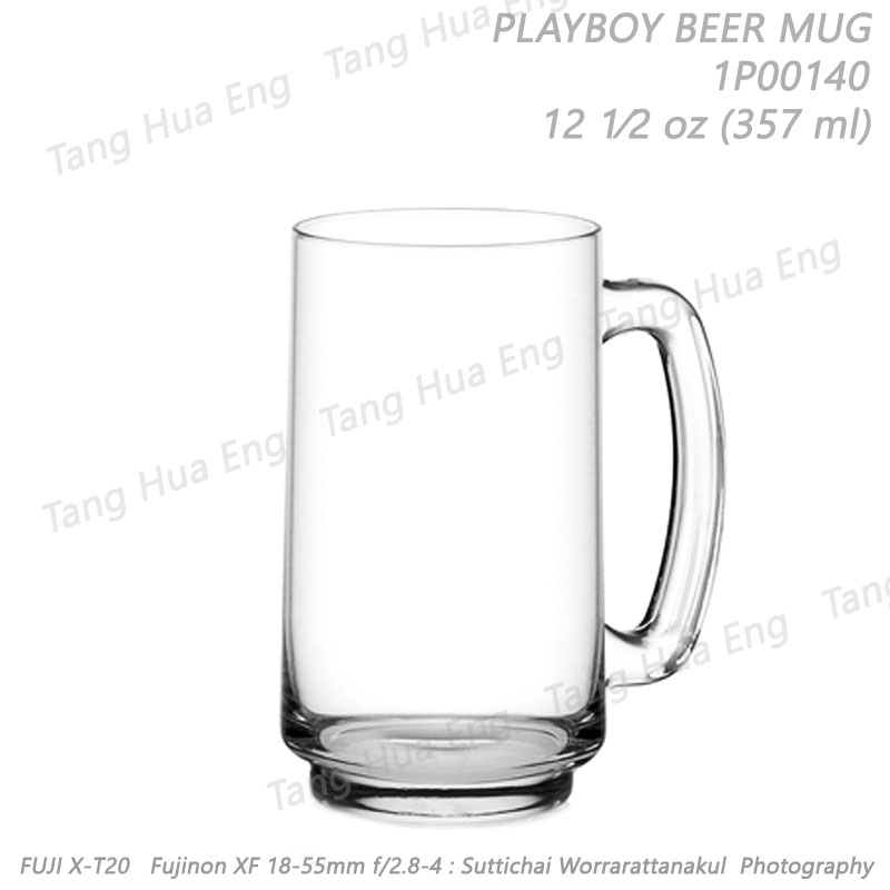(1โหล) แก้ว Playboy Beer Mug 13 ออนซ์ #1P00140 ยี่ห้อโอเชี่ยน