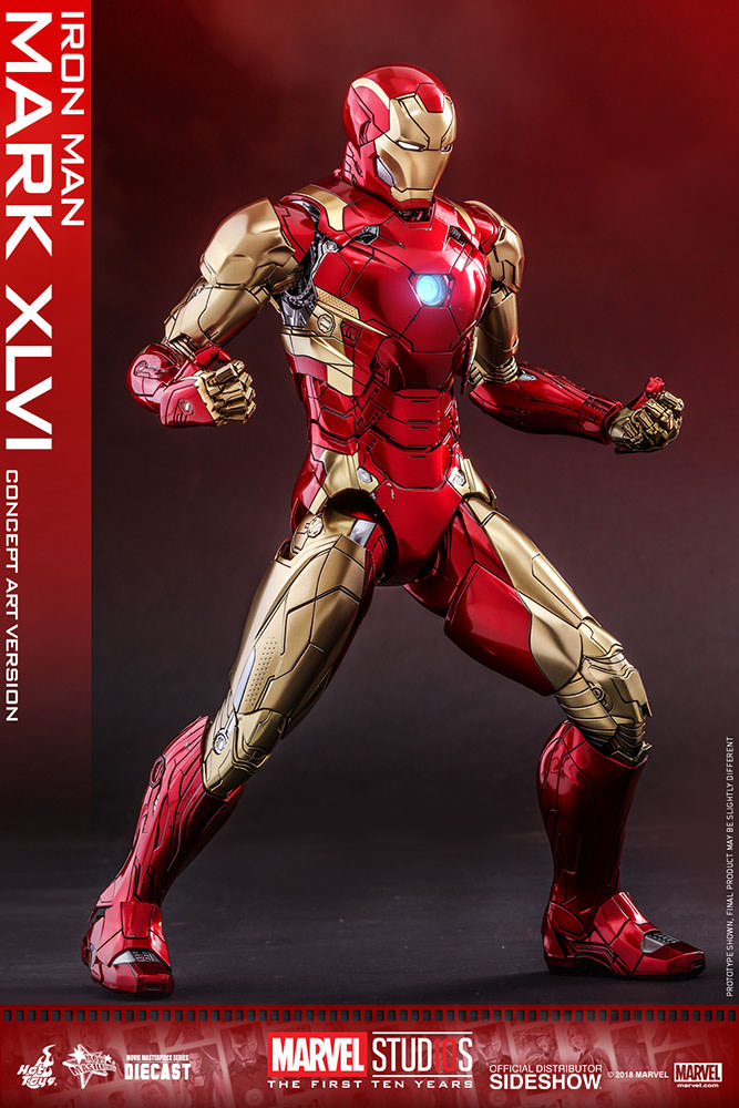 HOTTOYS - Iron Man Mark 46 (Concept Art Version) (Diecast)